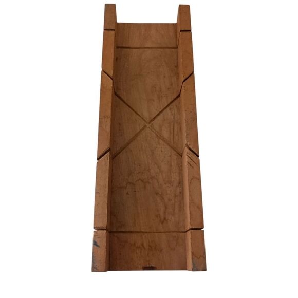 DURALL Rock Maple Mitre Box No. 416 Yonkers NY Vintage Made In USA Wooden Wood. - Picture 7 of 14